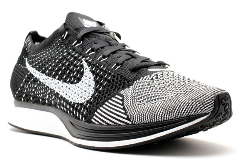 Nike Flyknit Racer Grey White Black